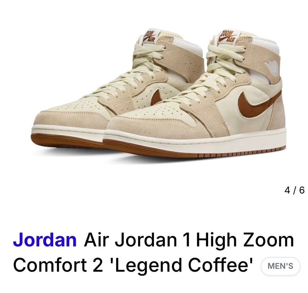 Nike Air Jordan 1 High Zoom Comfort 2 'Legend Coffee’ Size 9.5